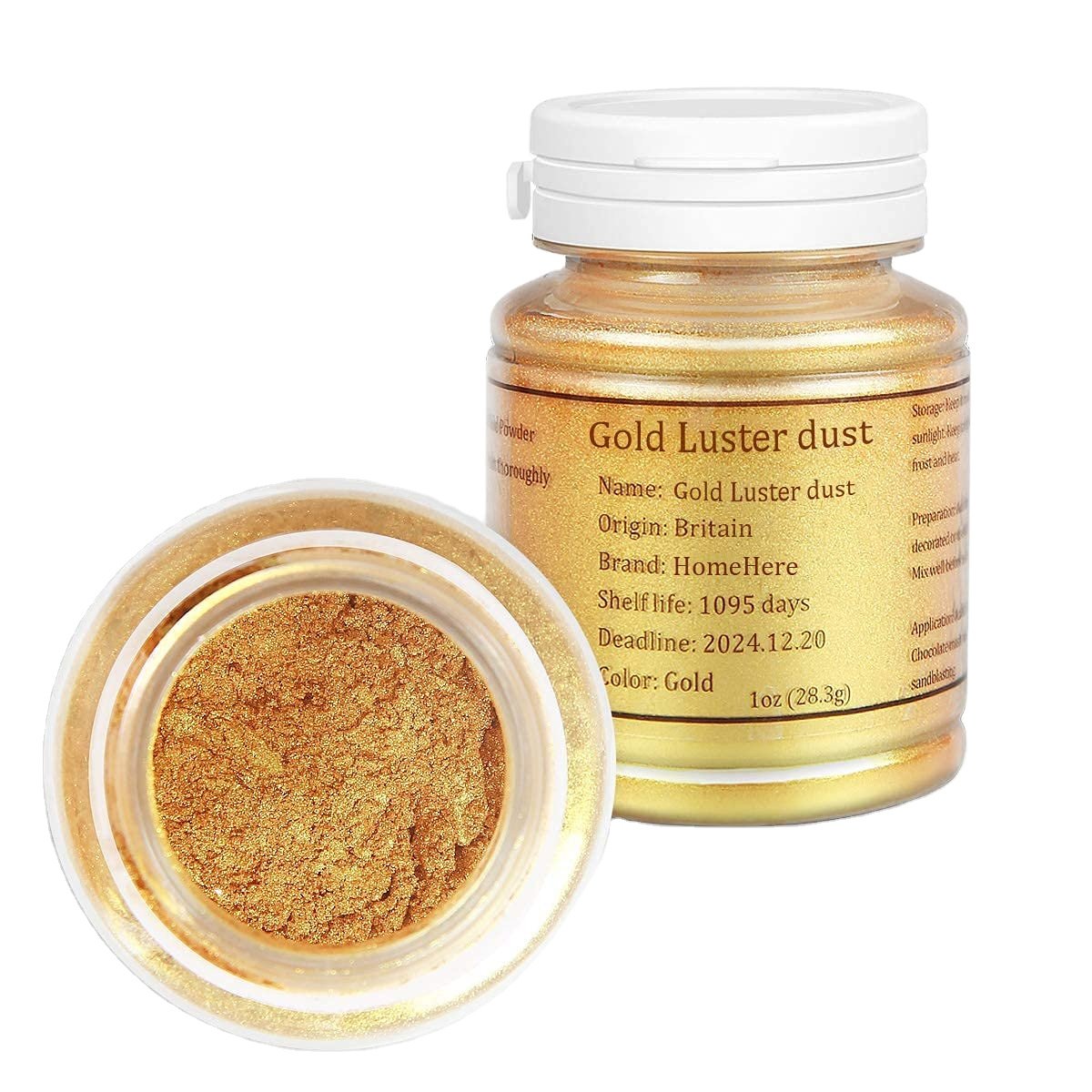 Food Grade Edible Luster Dust Paint with KOSHER Certified 100% Edible for Cake Decoration