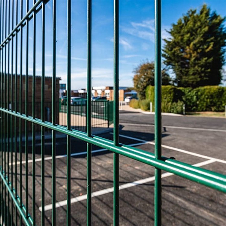 2D Panel Fence For 8/6/8 Fencing Mesh Double Wire Flat Panel Twin Wire Wrought Iron StyleDouble Loop Wire Fence