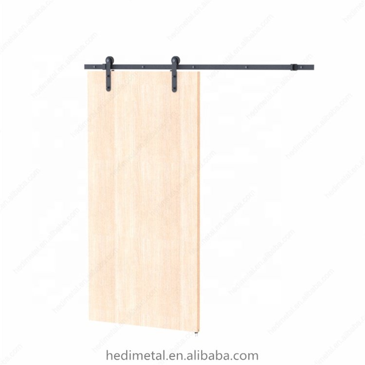 Hodor FT28 Wholesale Sliding Barn Door Hardware With Gold Rustic Wrought Iron Rail Kit For Usa Custom Triple Doors Wall Mount