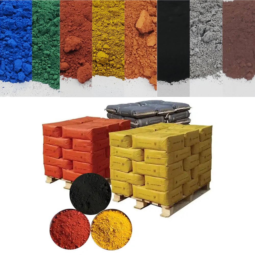Wholesale iron oxide red iron oxide green iron oxide blue for marble stone resin gypsum brick concrete ceramic casting coating