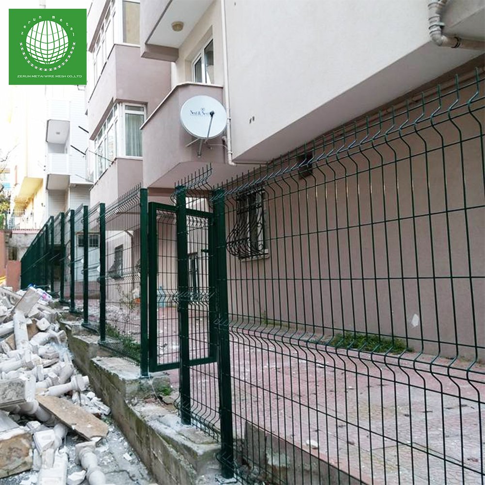 Eco Friendly Curve PVC Coated/corrosion Resistance Bending Welded Wire Mesh Fance/colorful Powder Coated 3D Curvd Fence Panels
