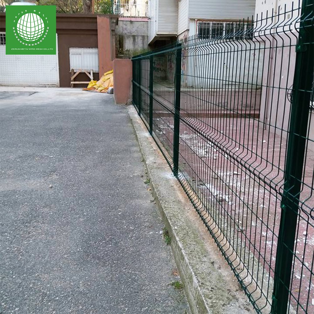 Eco Friendly Curve PVC Coated/corrosion Resistance Bending Welded Wire Mesh Fance/colorful Powder Coated 3D Curvd Fence Panels