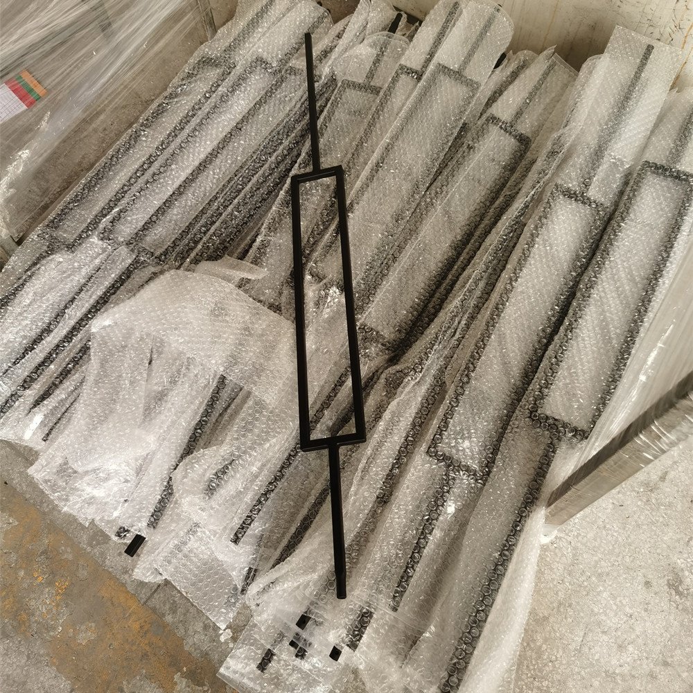 OUYA Popular Rectangle Series Hollow Tube Indoor Stair Wrought Iron Powder Coated Balusters