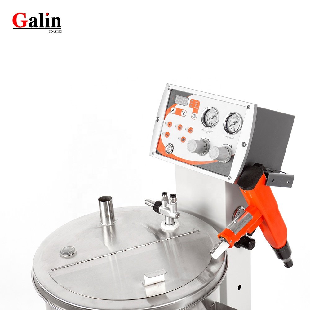New electrostatic powder coating machine GALIN K1 with PCB for metal parts