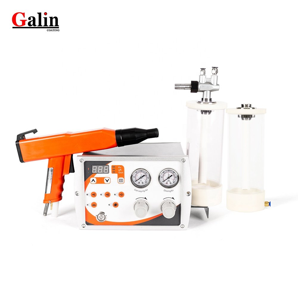 New electrostatic powder coating machine GALIN K1 with PCB for metal parts
