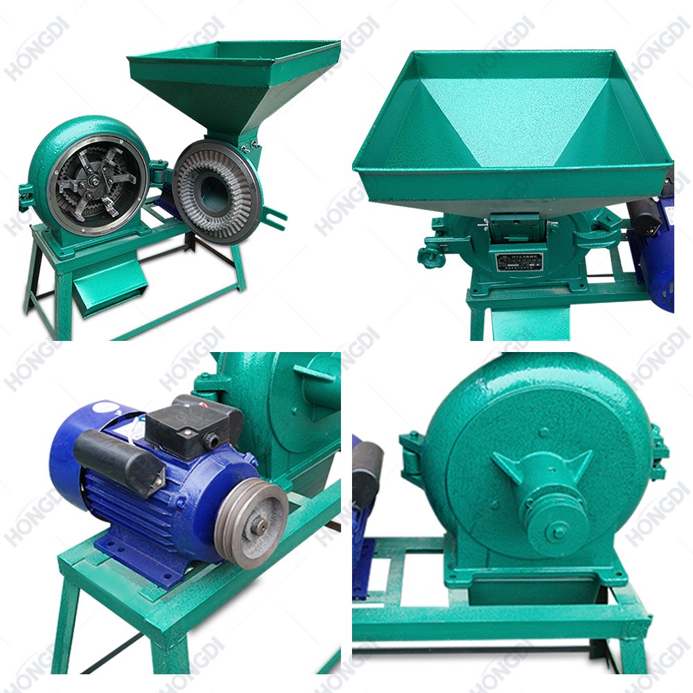 Hopper Type Cast Iron corn Grinding machine for Corn Soybean Walnut Pellet Tooth and Claw Mill