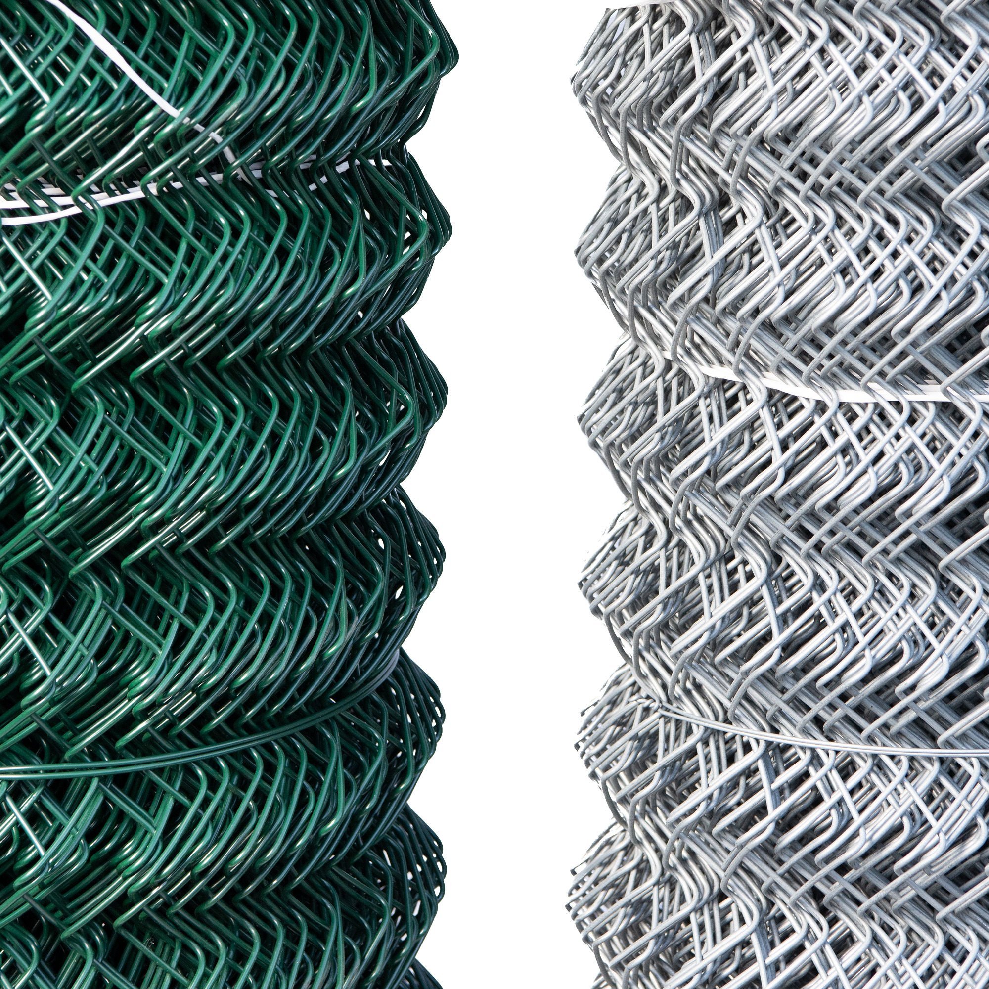 cheap used power coated or Hot Dipped Galvanized Cyclone Wire Mesh 5ft 9gauge Chain Link Fence for America for sale