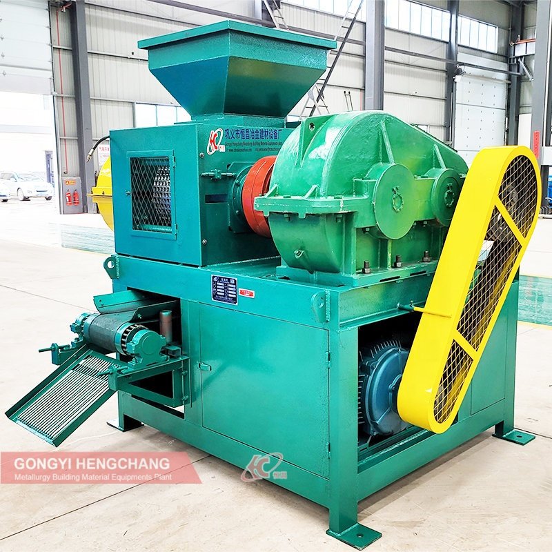 small scale bbq coal iron powder carbon black oval pillow square shape charcoal briquette briquetting making machine for sale