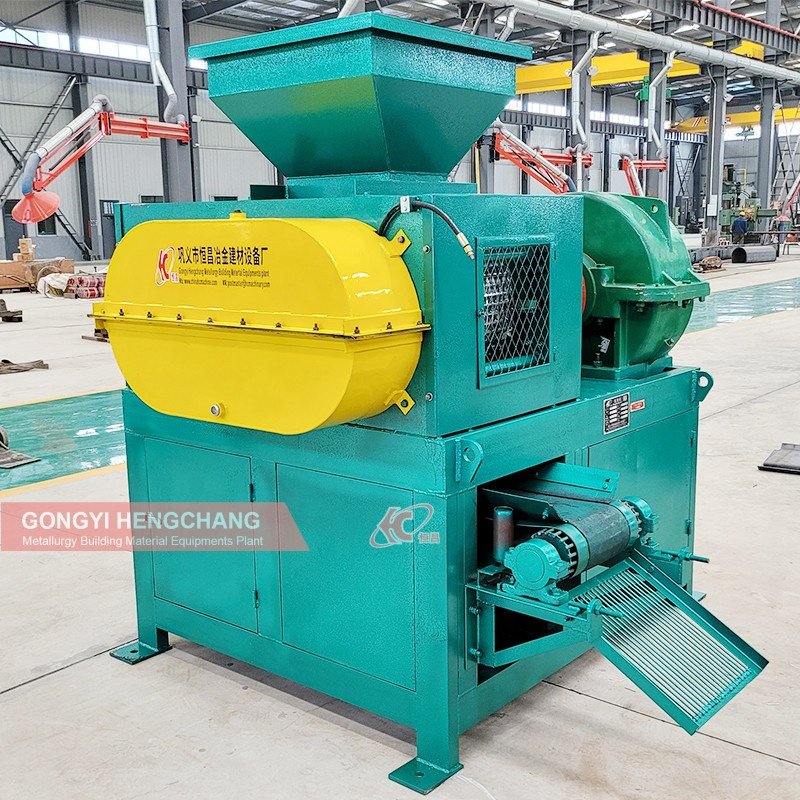 small scale bbq coal iron powder carbon black oval pillow square shape charcoal briquette briquetting making machine for sale