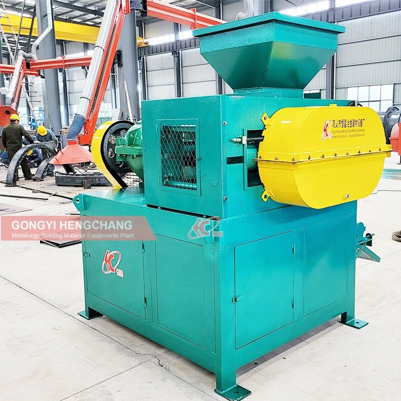 small scale bbq coal iron powder carbon black oval pillow square shape charcoal briquette briquetting making machine for sale