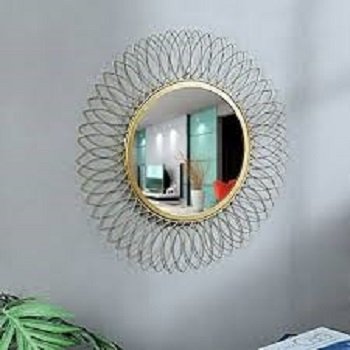 modern Mirror Wall door style for home Restaurants hotels iron frame Floor Beveled Mirror Decor glass reflector metal mirror