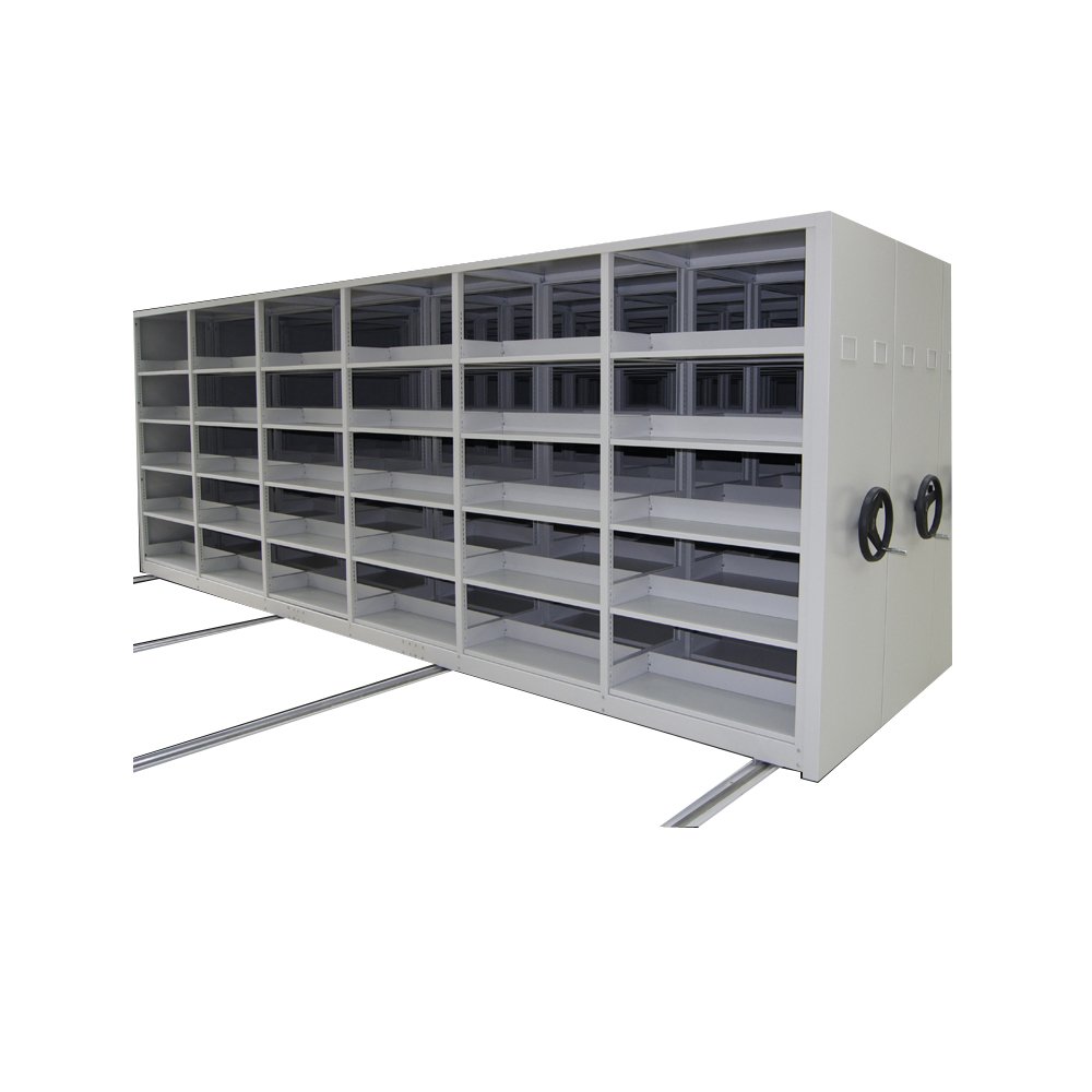 Customized KD Iron Office Filing Storages Compactor Manual Moving Shelves
