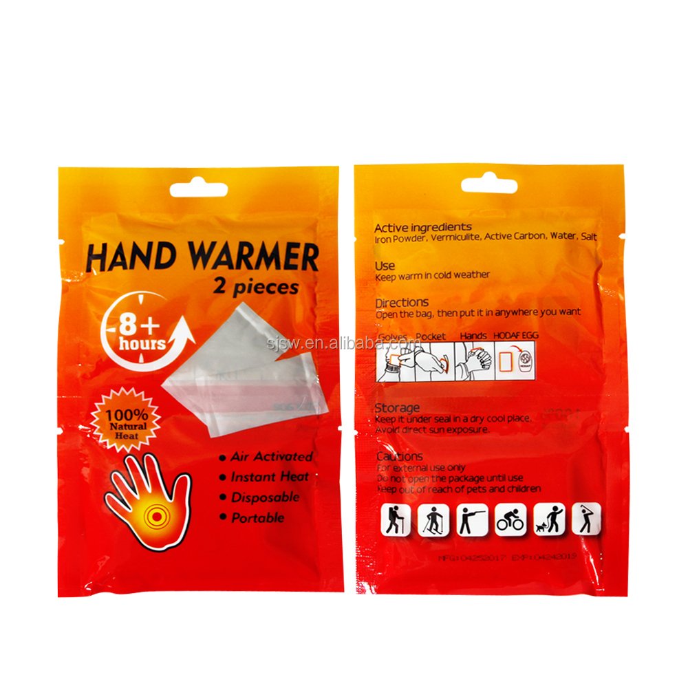 Disposable high quality warm foot paste iron powder air activated warm foot patch
