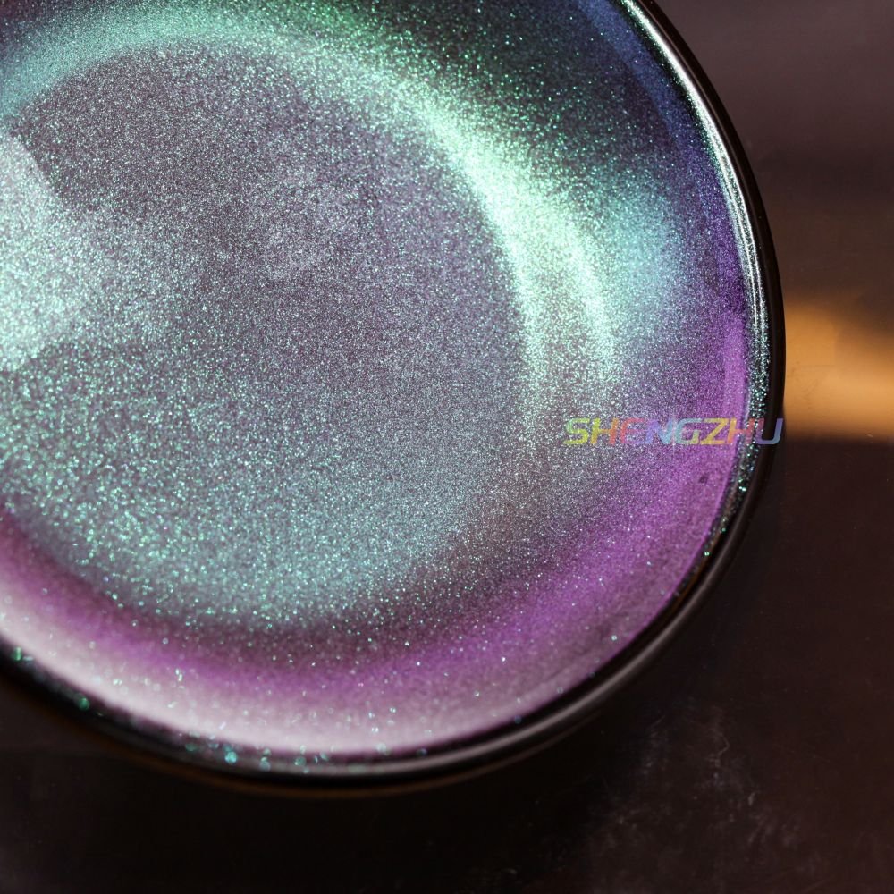 cosmetic white color changing shiny chameleon Pearl mica coating pigment powder pearlescent makeup pigment