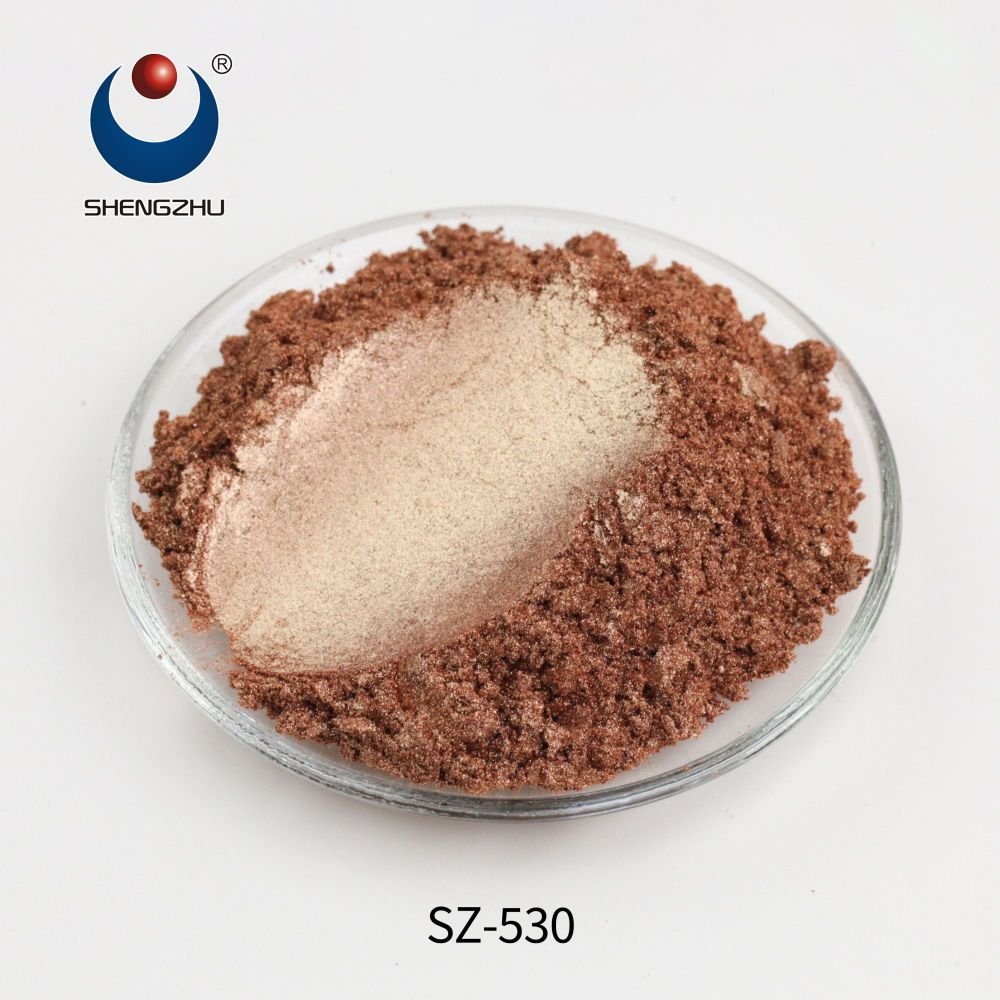 cosmetic white color changing shiny chameleon Pearl mica coating pigment powder pearlescent makeup pigment
