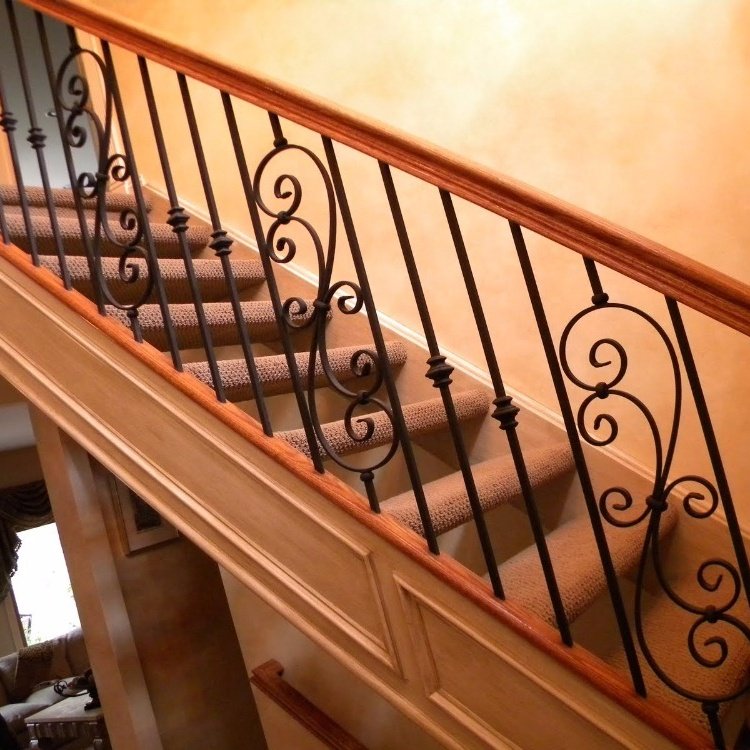 Porch Railings/Handrails Position design decorative iron stair handrail outdoor wrought iron stair railing