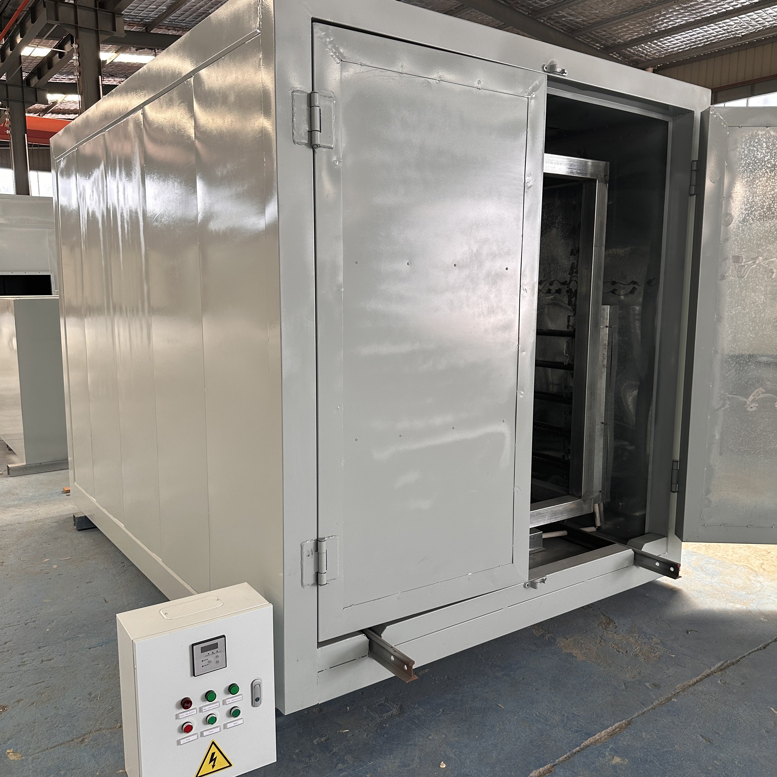 Powder Coating Paint Booth Powder Coating Chamber with Gema spray paint gun and oven mini coating line