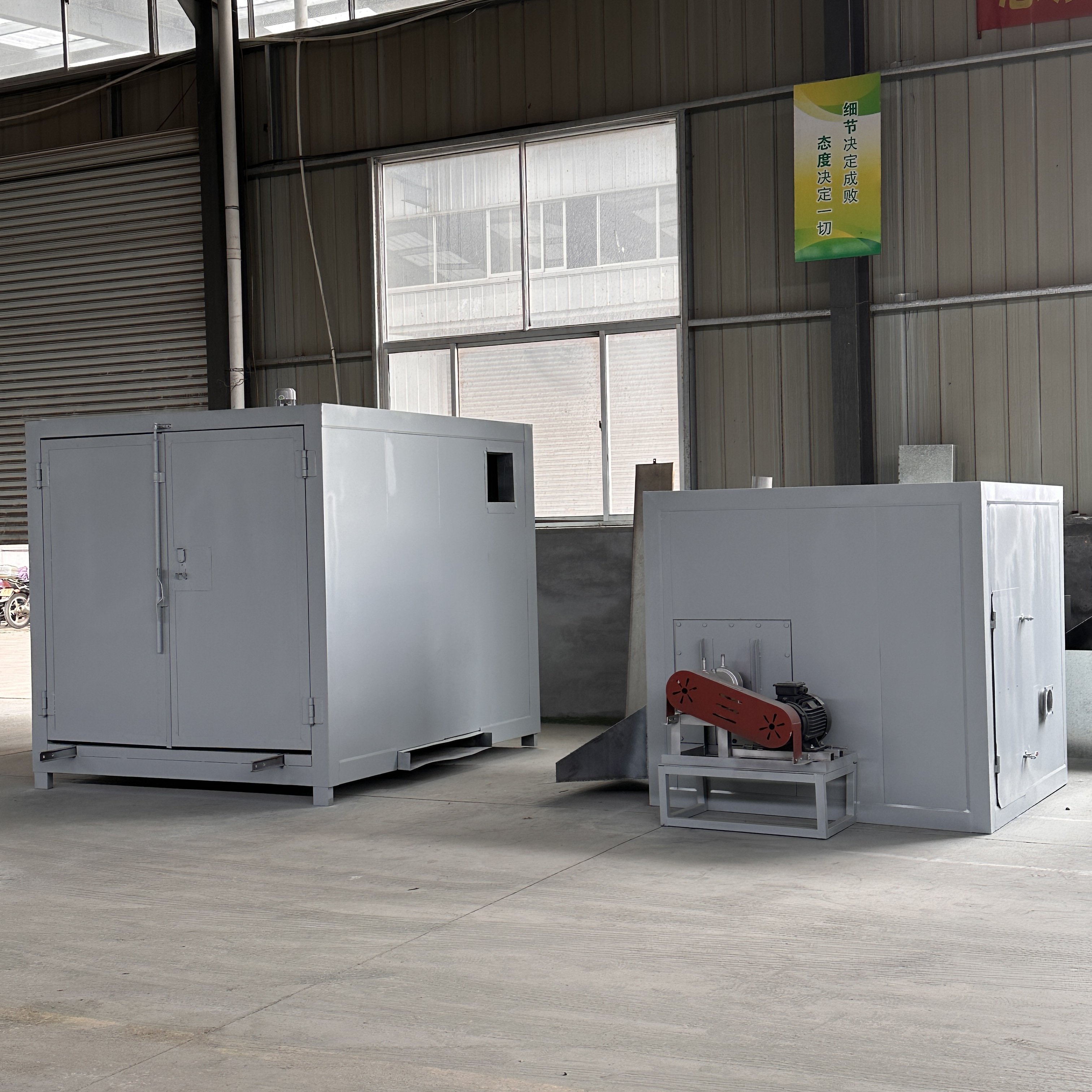 Powder Coating Paint Booth Powder Coating Chamber with Gema spray paint gun and oven mini coating line
