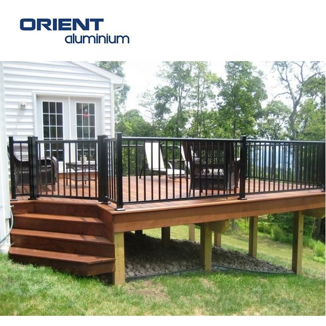 Modern Design Decorate Indoor Wrought Iron Staircase Railings Aluminum Handrail Glass Railing For Stairs And Balcony