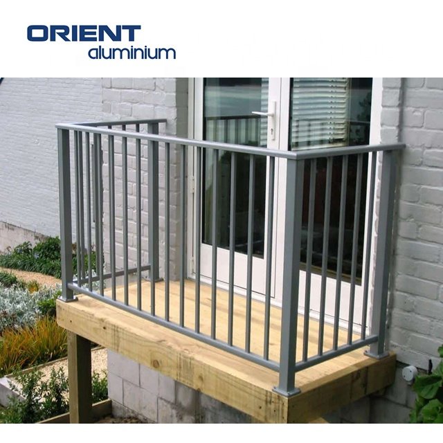Modern Design Decorate Indoor Wrought Iron Staircase Railings Aluminum Handrail Glass Railing For Stairs And Balcony