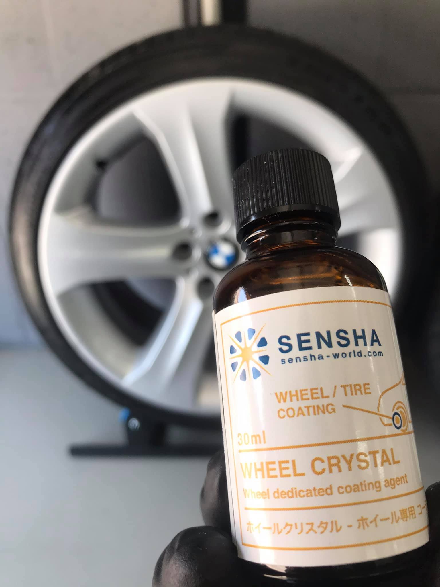 wheel protectant WHEEL CRYSTAL 50ml set with glass coating film by SENSHA