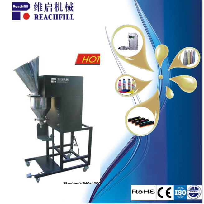 Hot sales copier toner cartridge filling equipment for black toner powder refilling into empty and bottles