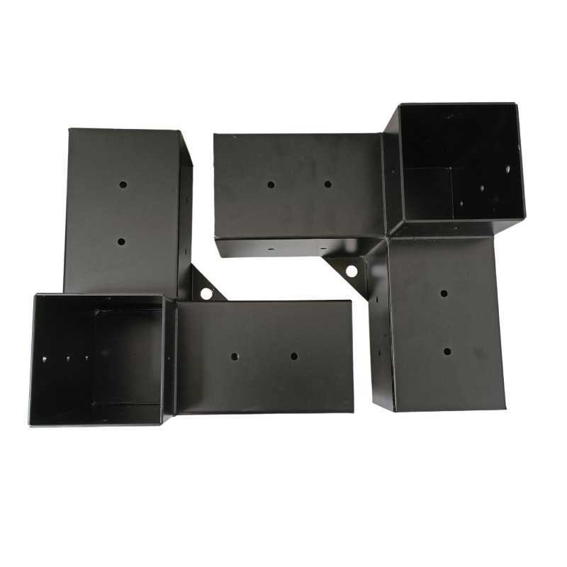 Metal 3 - Way Right Angle Corner Bracket For Wood Beams Gazebo Pergola Kit Bracket