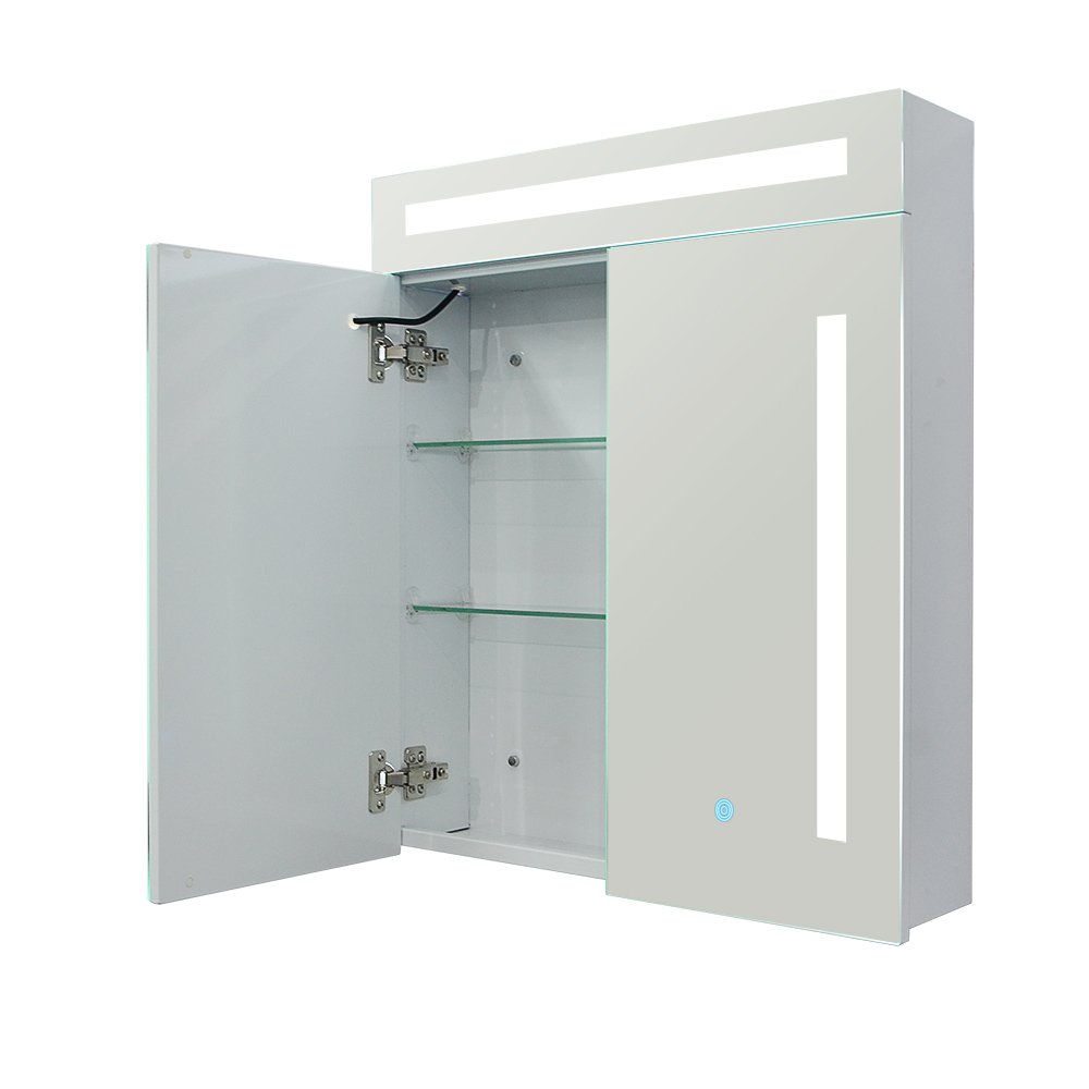New Design Powder Coating Bathroom Vanity Wall Mounted smart Mirror Cabinet