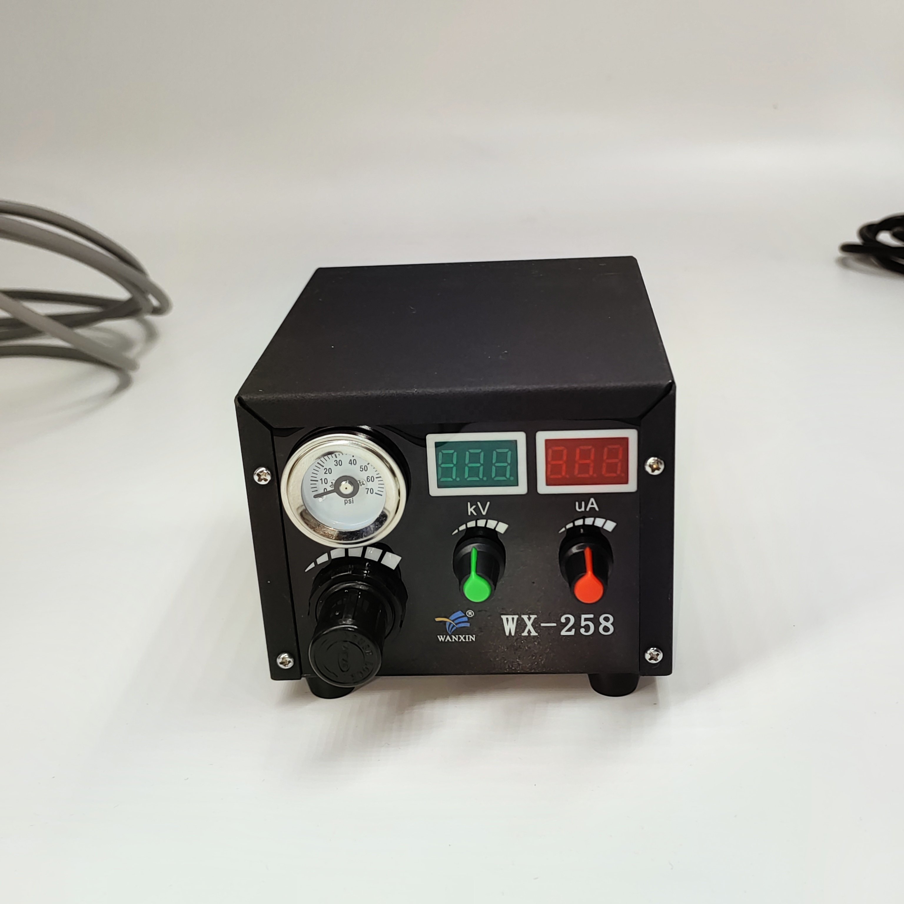 WX-258 Powder Spray system Portable Powder Coating Machine with Gun, Powder Coating Application Device