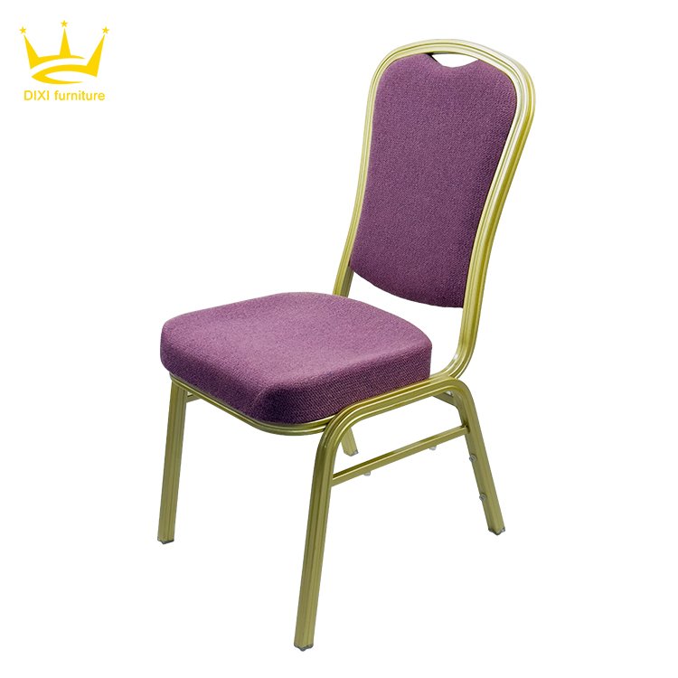 Wholesale Modern Cheap Purple Metal Chair Customised Banquet Iron Aluminium Frame Dining Chair