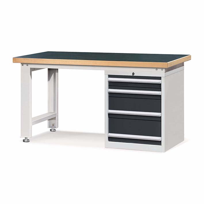 E210061-18 High strength multifunctional all welded 2 drawers bearing 1000KG all-steel workbench for workshop