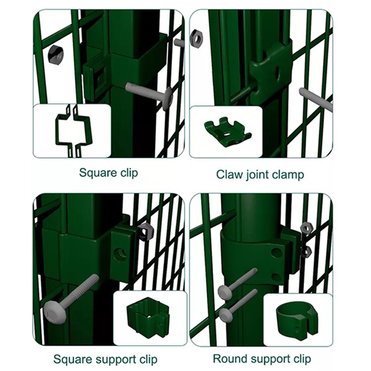 Green vinyl coated 3d curved wire mesh fence 3d V fold bending wire mesh fence for garden
