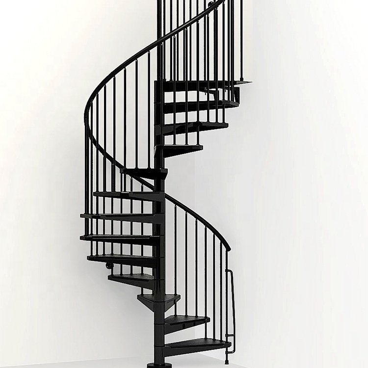 Custom Design Metal Stainless Steel Spiral Staircase Wooden Case Modern Indoor Free of Charge Spiral Staircase Design