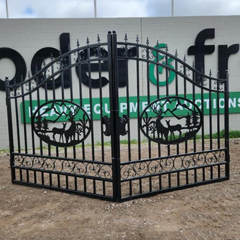 European wrought iron main gate deer designs wrought iron gate handle design