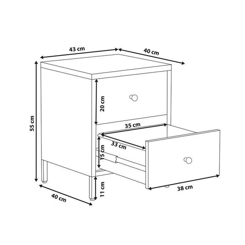 Cheap Sale Bedroom Modern Simple Metal Corner Nightstands Bedside Table Nightstand cabinet storages