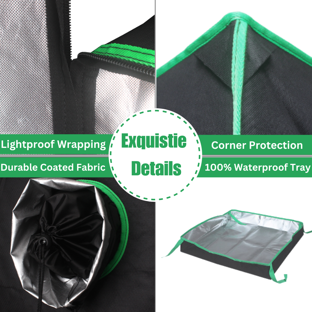 120x60x150CM Grow Tent 600D Mylar GreenHouse Grow Tents For Plant Planting