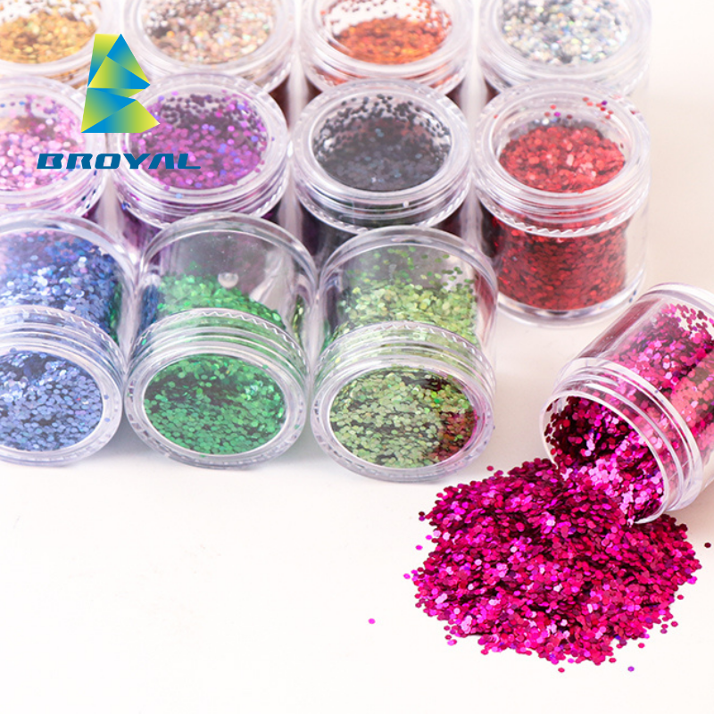 Antimony Test Qualified Rainbow Pink Outfits Neon Cosmetic Glitter Powder For Decorative Lipgloss Nail Eyeshadow