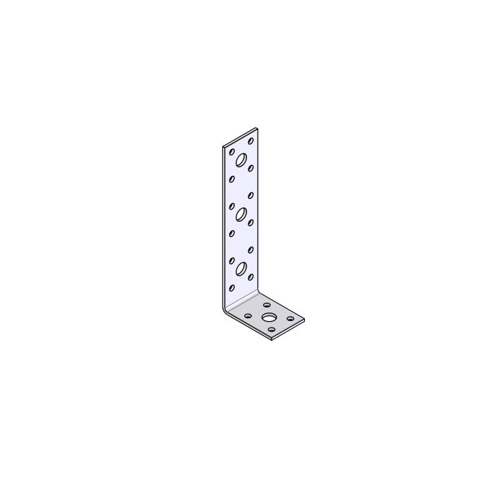 Factory made sheet metal zinc plating L shape 90 degree wood connector right angle bracket