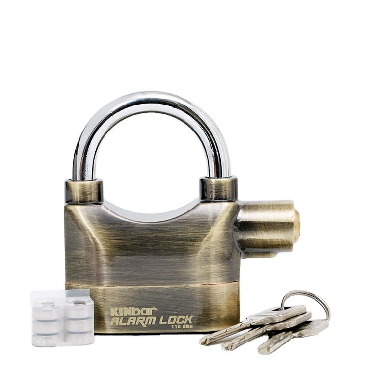 60MM safe suitcase three keys brass padlock