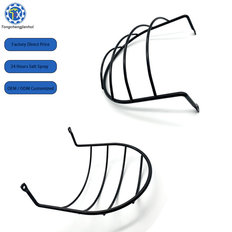 Wall Mounted Design Heavy Duty Powder Coated Wrought Iron Metal Wire Bent Forming and Welding Spring Rack For Cap Holder