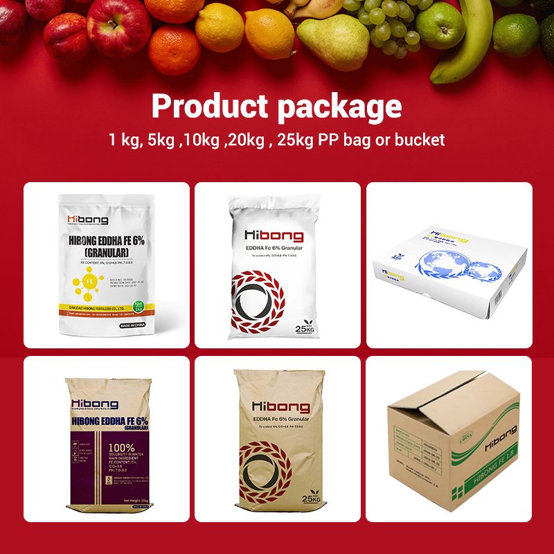 High Quality Organic Iron Chelate Fertilizer EDDHA Fe 6% Powder and Granular for Agriculture Use