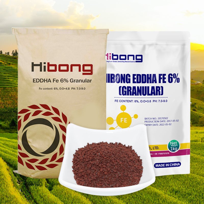 High Quality Organic Iron Chelate Fertilizer EDDHA Fe 6% Powder and Granular for Agriculture Use