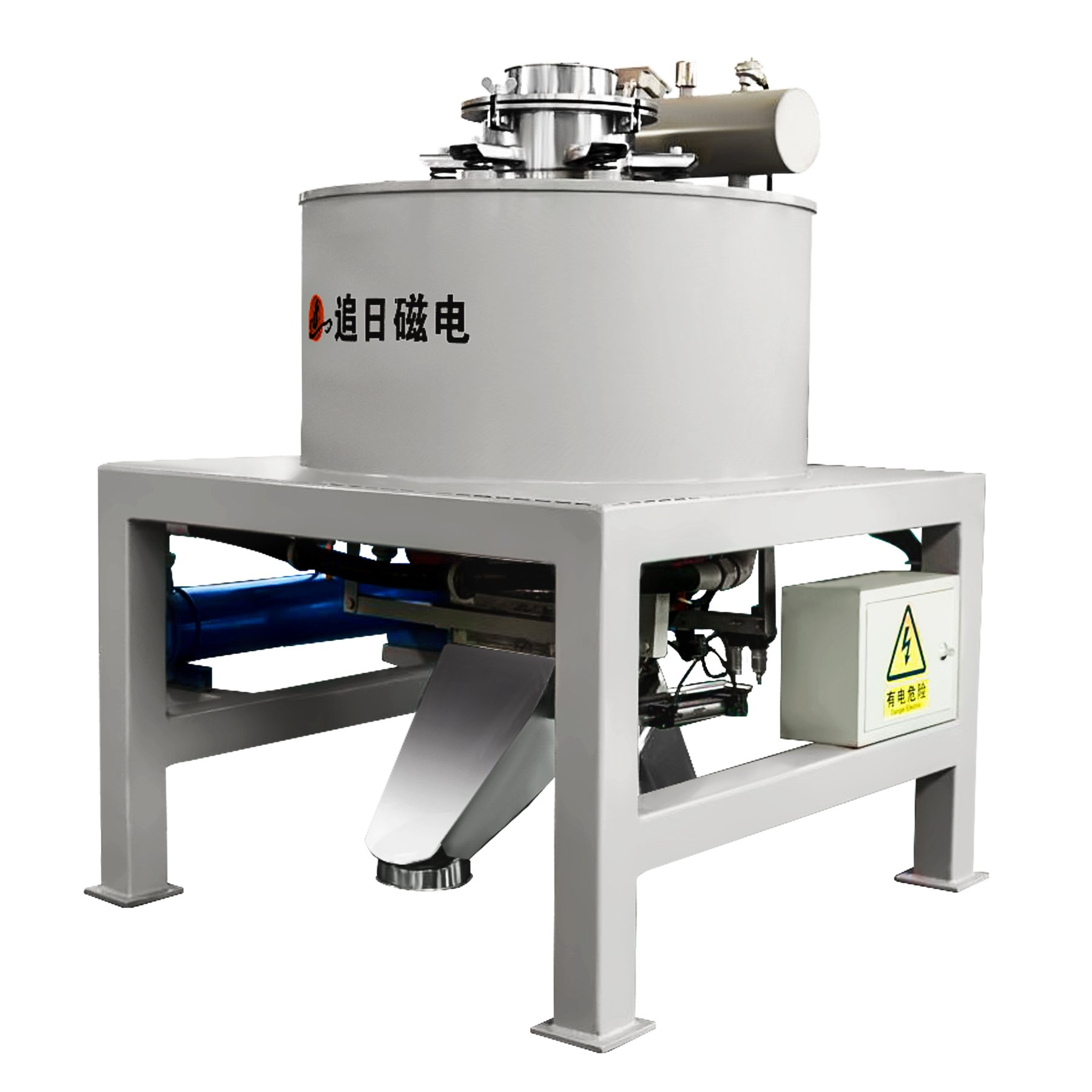 hot sale self cleaning dry oil cooled electromagnetic iron separator for removing iron powder convey feldspar and kaolin clay