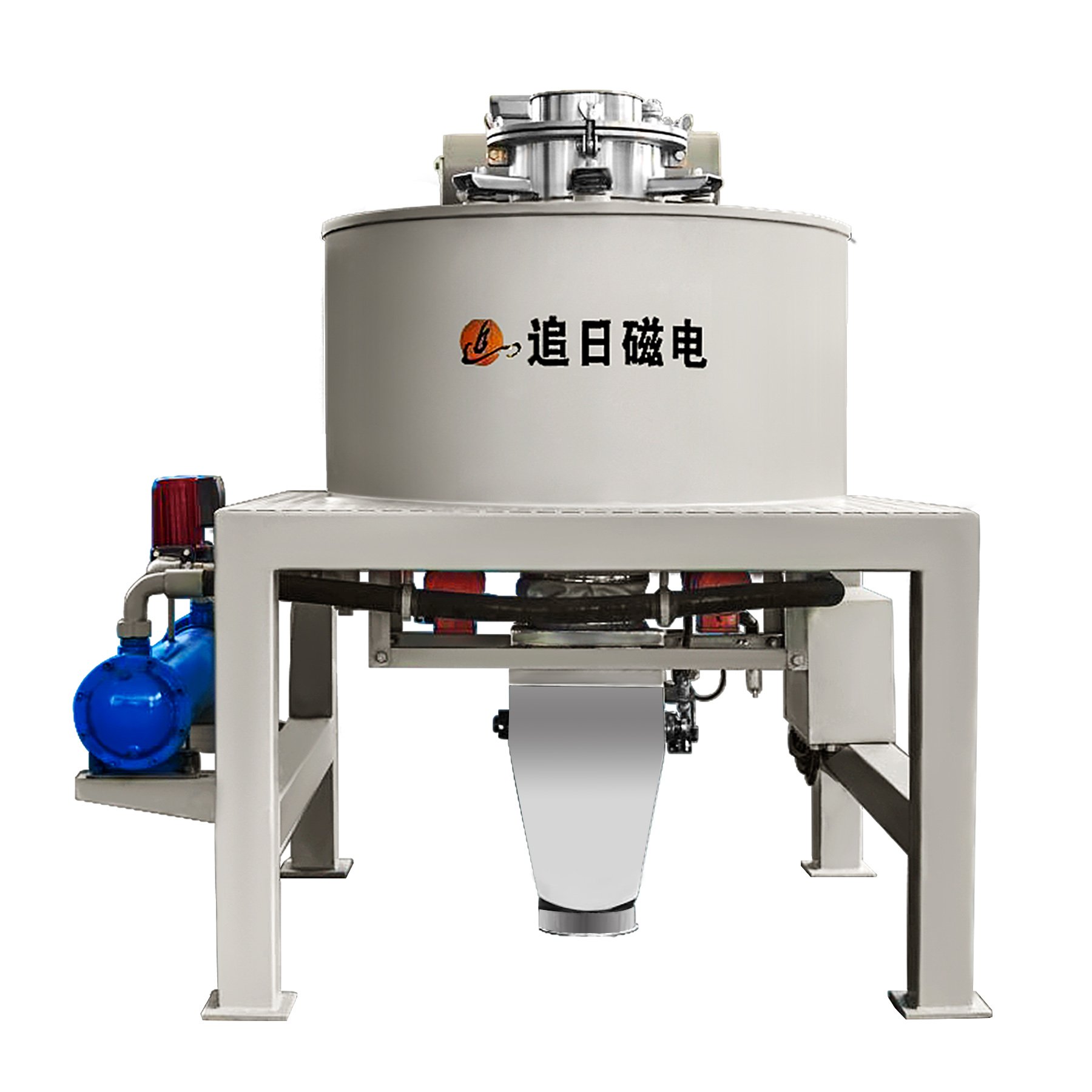 hot sale self cleaning dry oil cooled electromagnetic iron separator for removing iron powder convey feldspar and kaolin clay