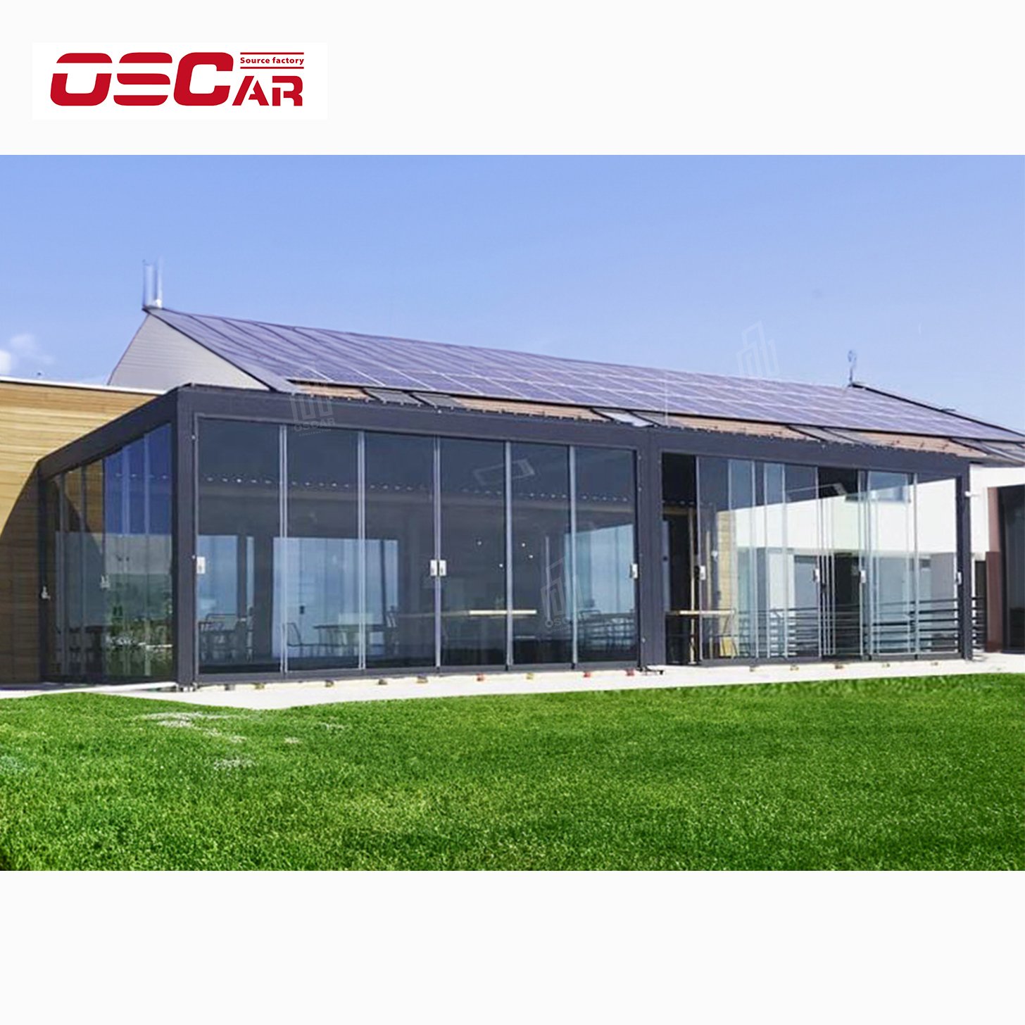 Install Easily Outdoor Waterproof Aluminum Pergola Motorized Roof Retractable Adjustable Louvered Roof Bioclimatic Pergola