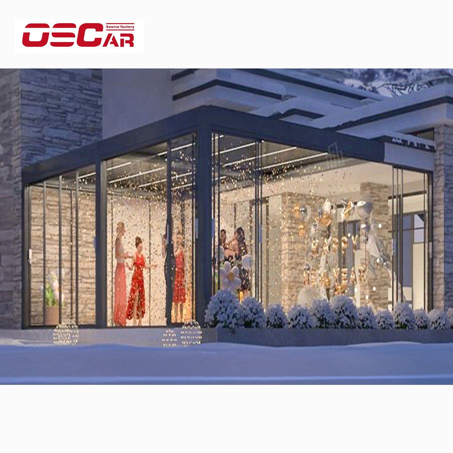Install Easily Outdoor Waterproof Aluminum Pergola Motorized Roof Retractable Adjustable Louvered Roof Bioclimatic Pergola