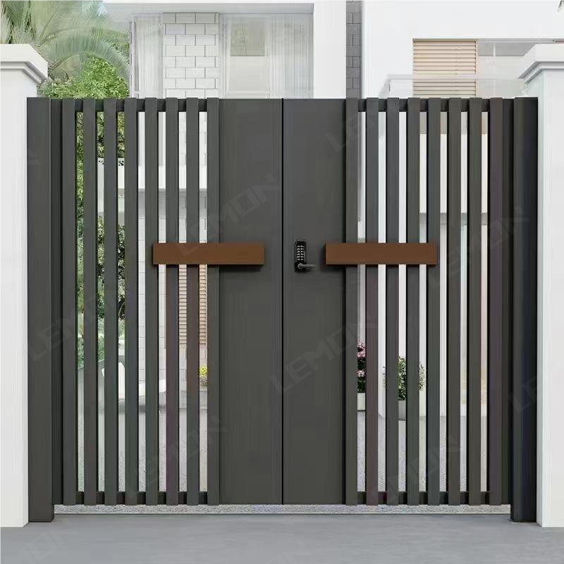 Modern Design Entry Wrought Iron Gates Cast Aluminium Gate Simple Modern Luxurious Main Automatic Gate For Villa