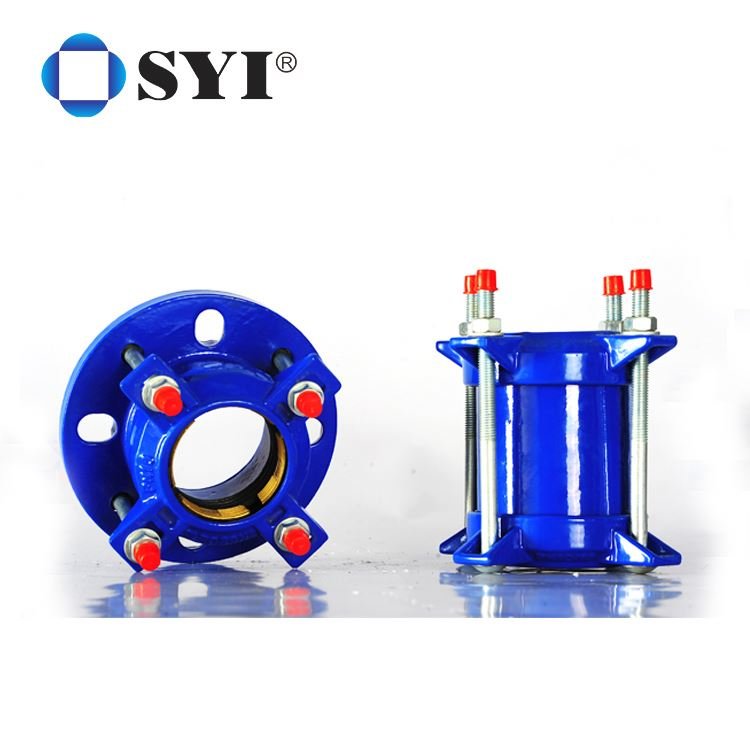 Large Diameter PE Restraint Flange Adaptor With Brass Thrust Ring