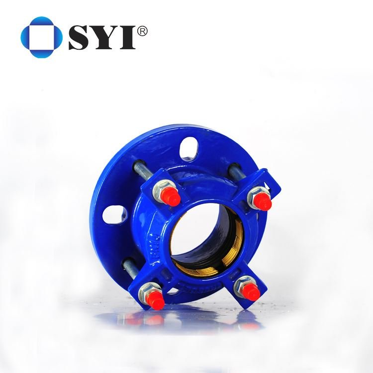 Large Diameter PE Restraint Flange Adaptor With Brass Thrust Ring
