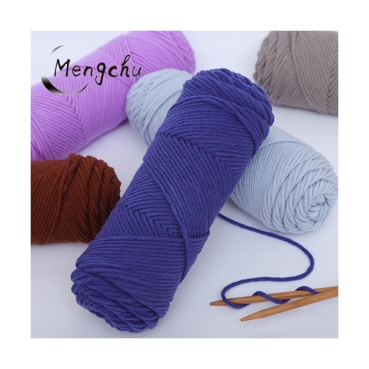 yarn crochet hot sale factory price milk cotton crochet 8 ply acrylic 8ply yarn for hand knitting